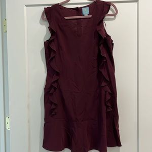 Cece ruffle sleeve mini dress